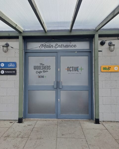 An image of the Kaizen Active + door signage.